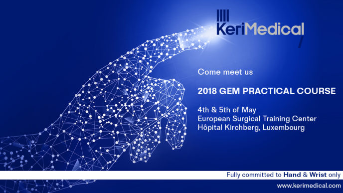 kerimedical geneva orthopaedics surgery hand thumb prosthesis training rhizarthrosis arthrosis