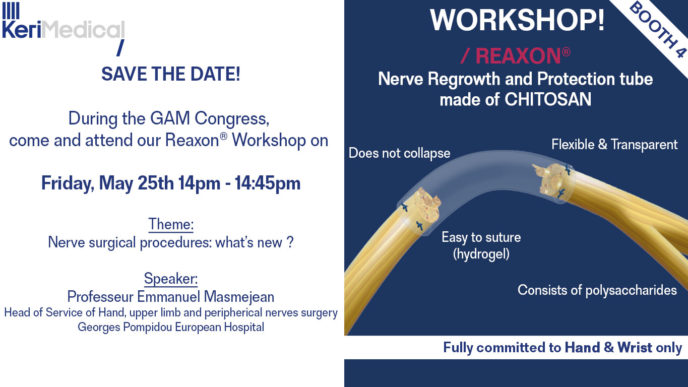 Workshop GAM congress kerimedical orthopaedics hand nerve regrowth protection surgery geneva