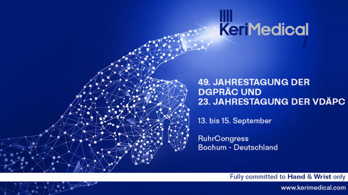 Bochum congress kerimedical Handchirurgie Orthopädie Rhizarthrose Prothese Daumensattelgelenkprothese mit Duo-Mobilität