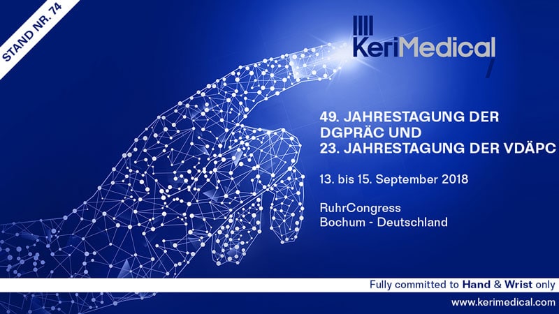 Bochum congress kerimedical Handchirurgie Orthopädie Rhizarthrose Prothese Daumensattelgelenkprothese mit Duo-Mobilität